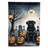 Double Sided 40'' H x 28'' W Polyester Halloween House Flag