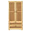 Armoire en rotin massif avec 2 tiroirs-1991564595