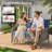Jordanlee 4 Piece Rattan Wicker Sofa Seating Group with Cushions with Coffee Table and Armchairs-2123481498-2015927650