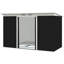 Remises de rangement en acier durable, conception moderne grise pour une utilisation dans la cour