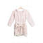 Peignoir à capuchon doux pour enfants avec ceinture à poches avant de luxe pour enfants - Beige-962430892