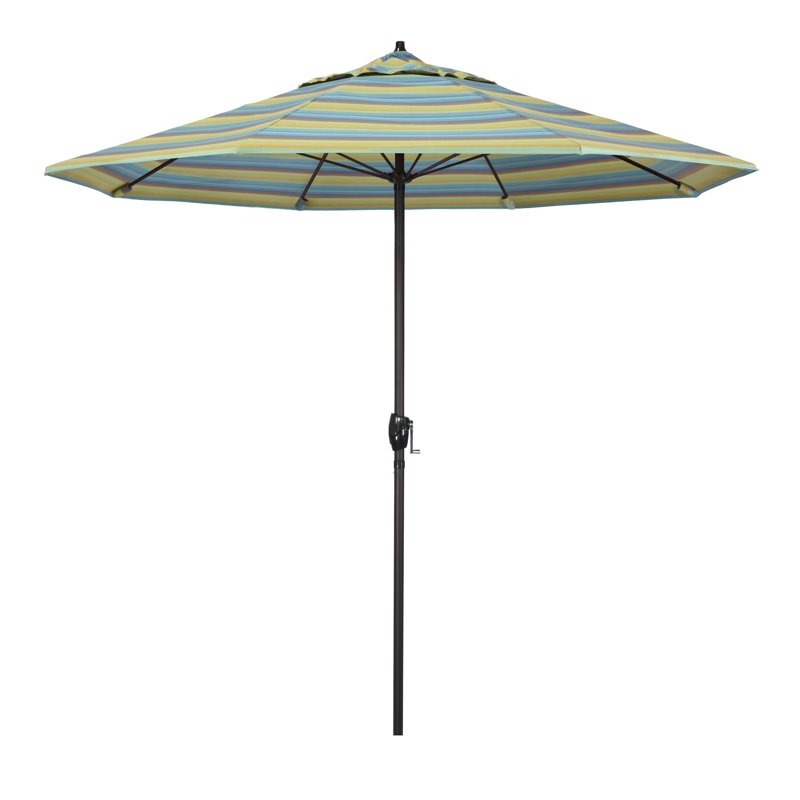 Parasol de marché 9 pi Deshaun, Sunbrella® lagon Astoria