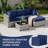 9 Pcs Outdoor Patio Cushions Covers With 4 Size，Covers Only-1534476399