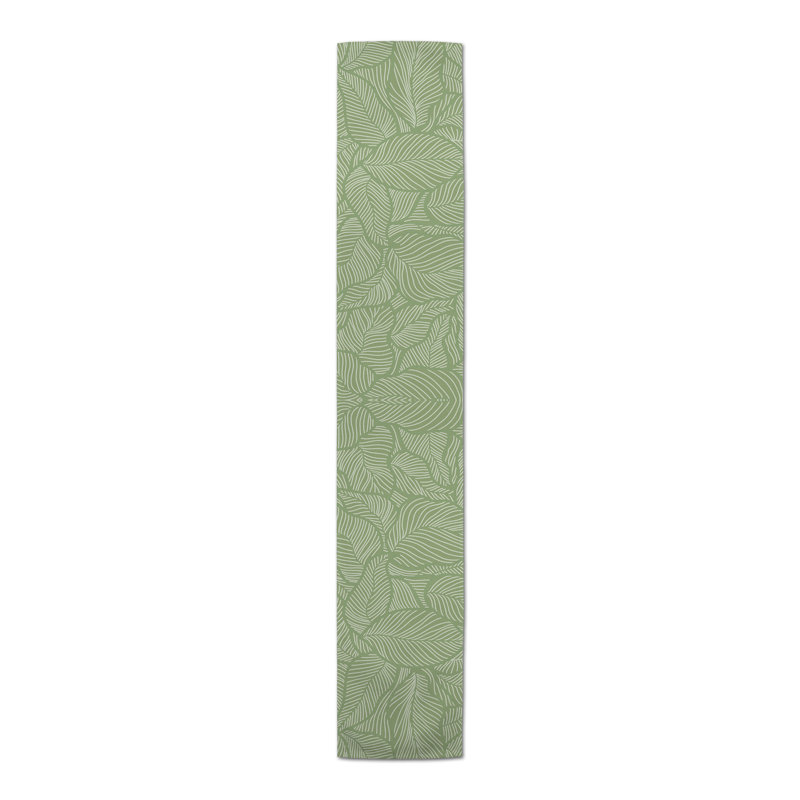 Linge de table Benna, 90 po x 16 po, Vert clair