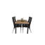 Navya 4 - Person Teak Patio Dining Set with Extendable Rectangular Table