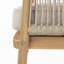 Fauteuil club d'extérieur en bois