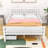 Hael Wood Platform Bed with Dual Storage Drawers and Safety Guardrails-1171925317-1171925316