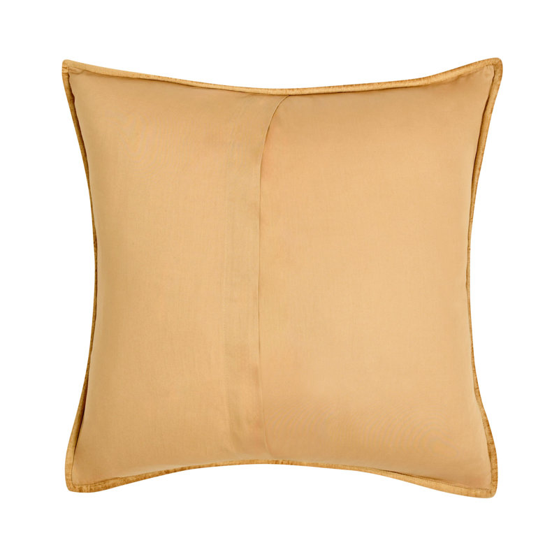 Bari 4-Piece Velvet Rayon Quilt Set, King Quilt + 3 Euro Shams, Honey Gold