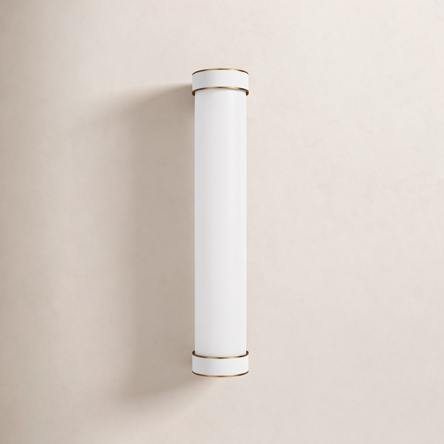 Moraine Single Alabaster Dimmable Bath Bar, Gold