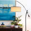 Lampe sur pied à DEL à hauteur réglable de 84 po Grayson-1599867711