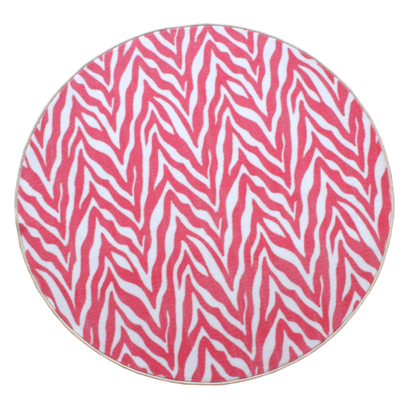 Galery Animal Print Indoor Rug, Round 7'