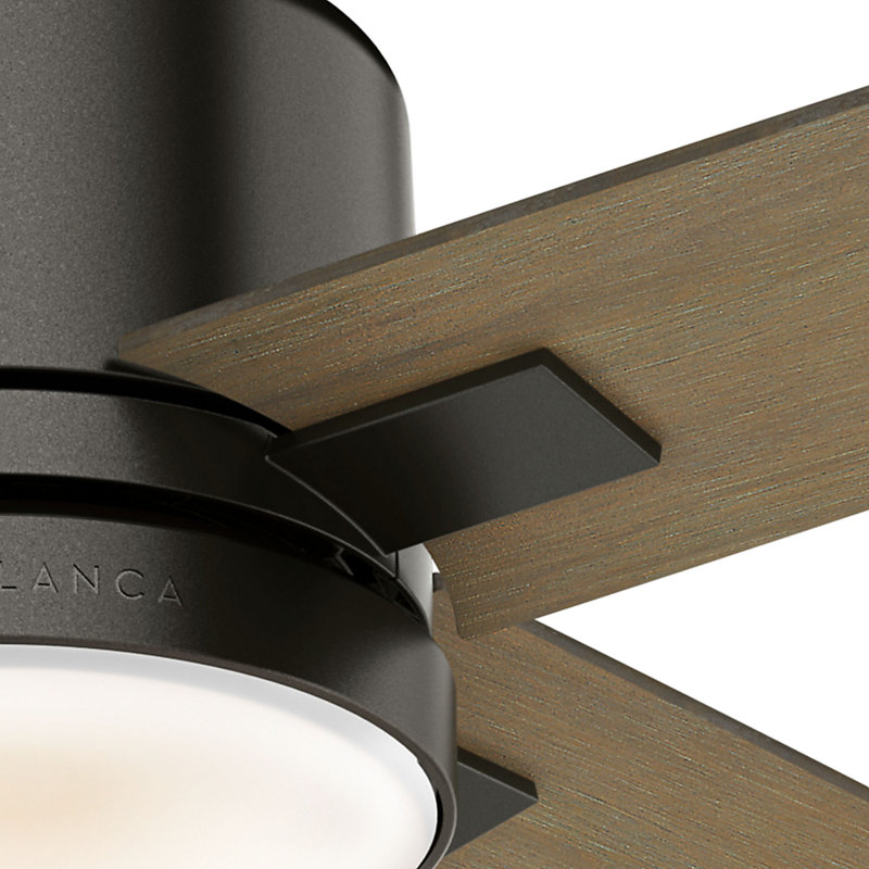 52" Axial Ceiling Fan With LED Light Kit And Wall Control, Noble Bronze