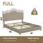  Base de lit tapissier moderne pleine grandeur avec tête de lit ajustable, ports de charge USB et de type C, structure en bois et en métal sans bruit, support robuste jusqu'à 900 lb, aucun sommier nécessaire-1342933654-1569446522-1583987795