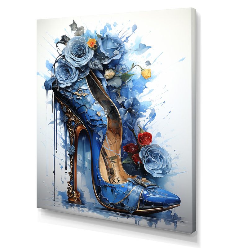Flower Fashion - talons avant, Toile tendue, H 20 po x l 12 po x P 1 po