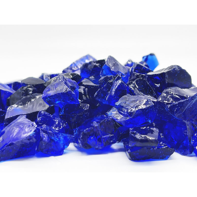 Verre de foyer, Bleu