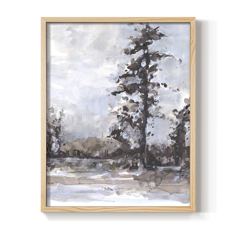 «Vintage Tree Moment II», reproduction encadrée - bois massif