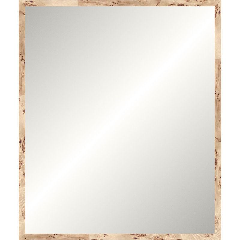 Blonde Burl Mirror, Wide Vanity