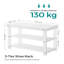8 Pair Stackable Shoe Storage Bench-859252613