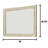 Wood Flat Wall Mirror
