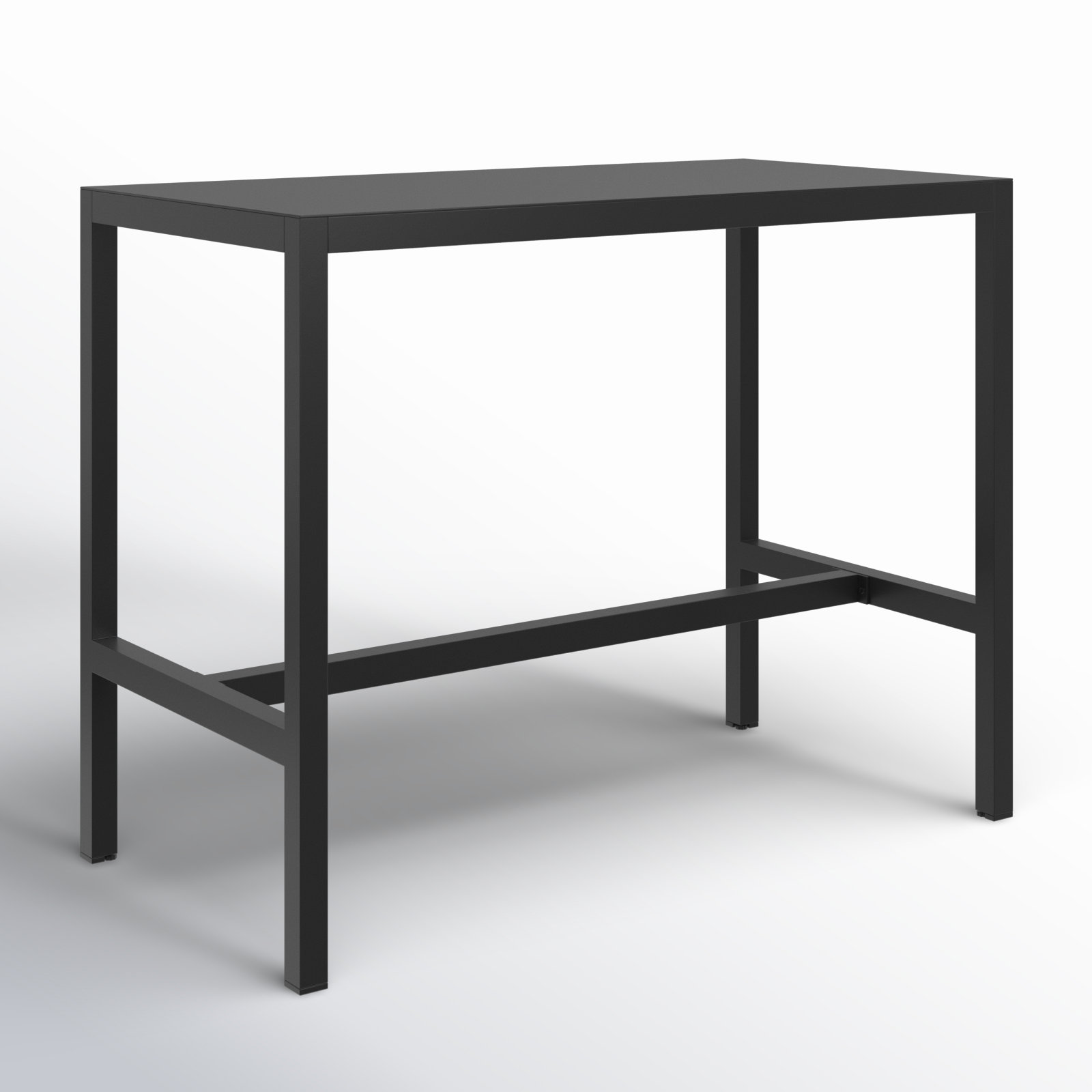 Armando Aluminum Bar Table, Black