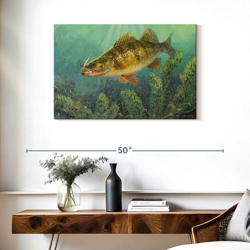 Poisson perchoir Brampt, H 24 po x l 36 po