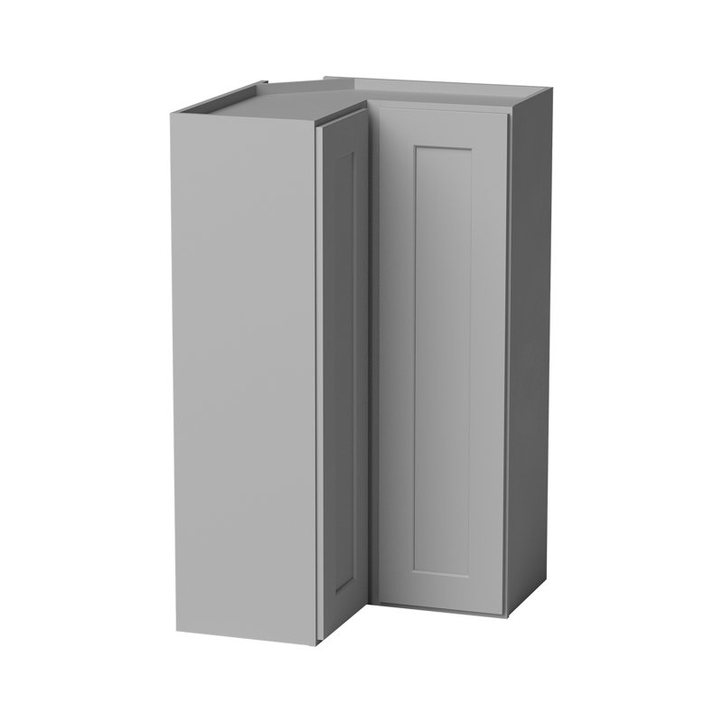 Armoire murale d'angle, Gris, L 24 po x H 42 po x P 12 po