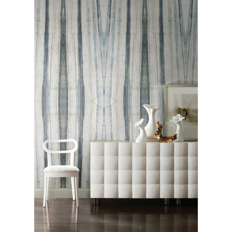 Gray and Blue Spanish Marble Peel and Stick Wall Mural