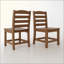 Chaises d'extérieur sans accoudoirs - Ensemble de 2 matériaux en PEHD-180581198