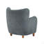 Fauteuil d'appoint incurvé rembourré à oreilles-470816173