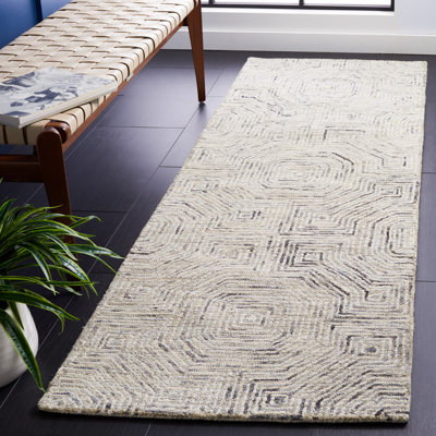 Deyoung Hand Tufted Wool Geometric Rug