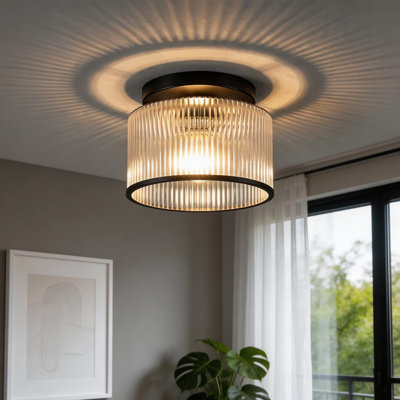 Drum Semi Flush Mount Ceiling Lighting Fixture