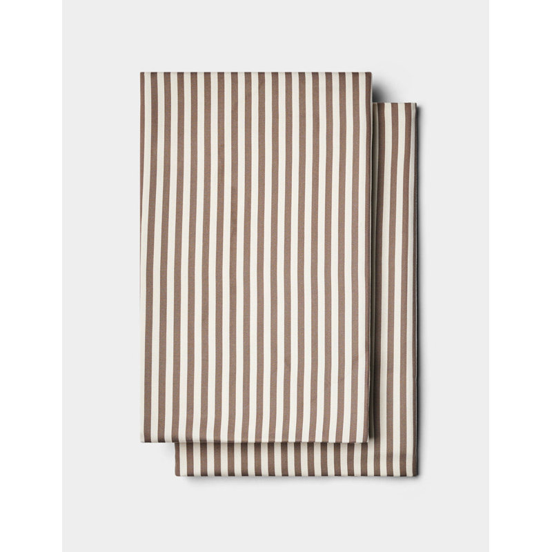 Bamboo Pillowcases, Standard Pillowcase, Classic Stripe in Ebony