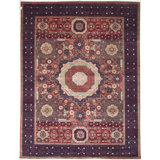 Traditional, Transitional One-of-a-Kind Rectangle 9' X 11'7" Hand Knotted Area Rug