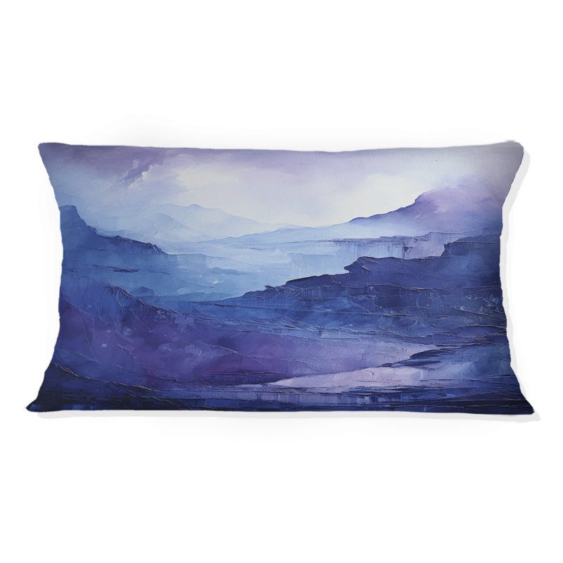 Coussin Indigo Dreams I - Abstract Landscape