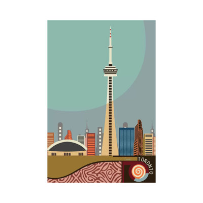 Cn Tower Toronto - Wrapped Canvas Print
