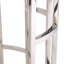 Table d'appoint Orlena en marbre et acier inoxydable