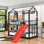 Galatia Kids Bed with Slide and Storage Stair