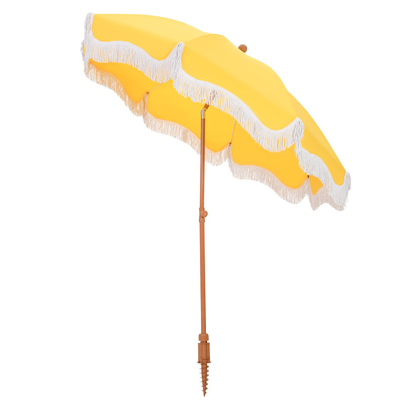 Sharniece 2m Beach Parasol, Yellow