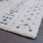 Tapis géométrique blanc cassé / bleu / rose Lola-1988723241