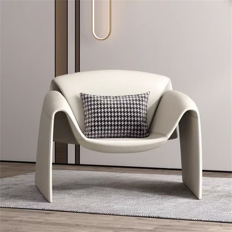Modern Crab Stress Chair - PU Leather Lounge Chair, Ergonomic Single Seater with Cloud-Like Comfort for Living Room, Bedroom & Office