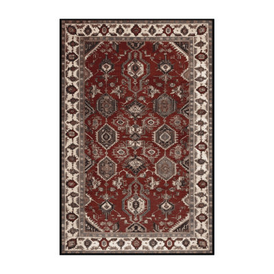 Machine Washable Persian Black Area Rug