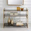 Thasin 40.25'' W Glass Console Table