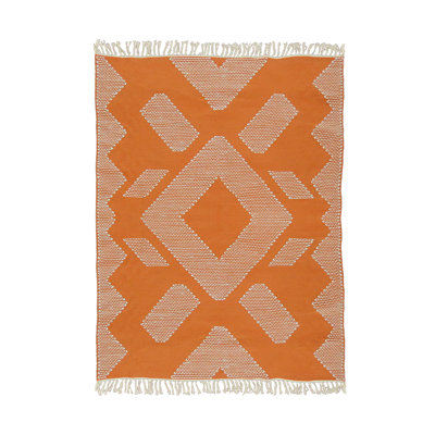 Tapis d'extérieur tissé à la main, papaye