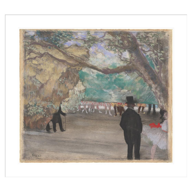 Le rideau par Edgar Degas, H 33,5 po x l 37,27 po