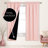 Deconovo 100 Percent Blackout with Liner Rod Pocket Curtain Panel Pair-75196913-75196901
