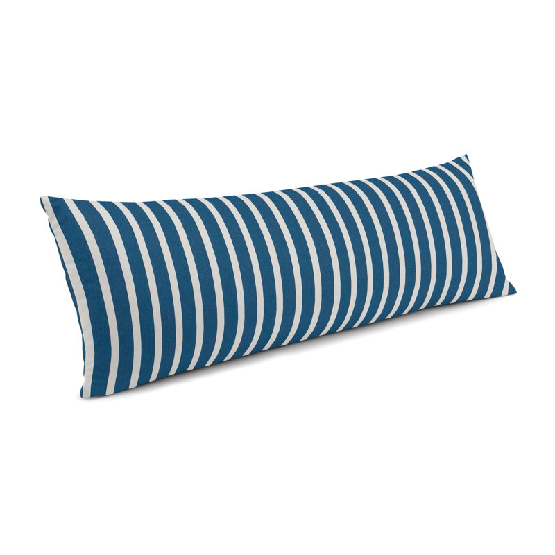 Housse de coussin d'extérieur rectangulaire Sunbrella®Shore, Bleu vif, 14 po x 48 po