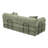 Corduroy Folding Mattress Couch with Fixed-Shape Frame, Floor Sofa Lounge Couch-1735442988