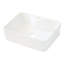19"X15" Bathroom Vessel Sink Ceramic - White, Modern, Rectangular, Stain-, Countertop Mount White Bathroom, Stain ,