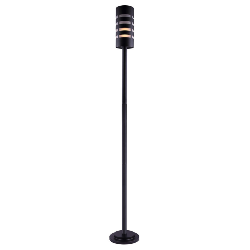 Lampadaire noir câblé 1 lumière H 62 po Usie (double) Usie
