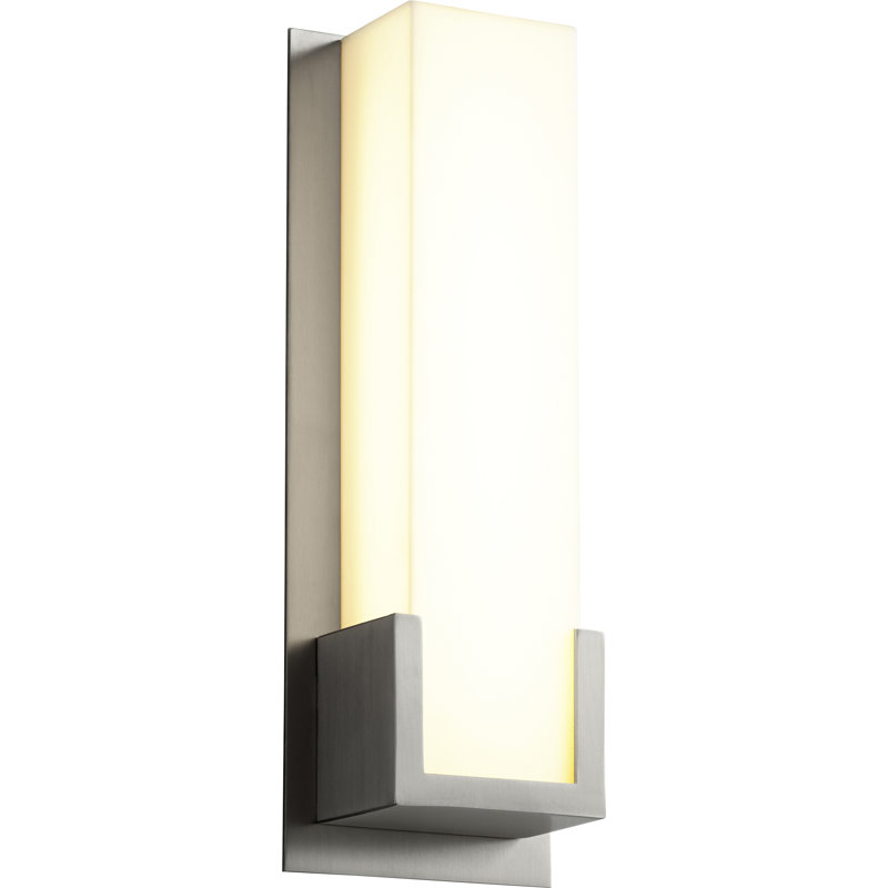 Plafonnier encastré 1 lumière del courtney, Nickel satiné